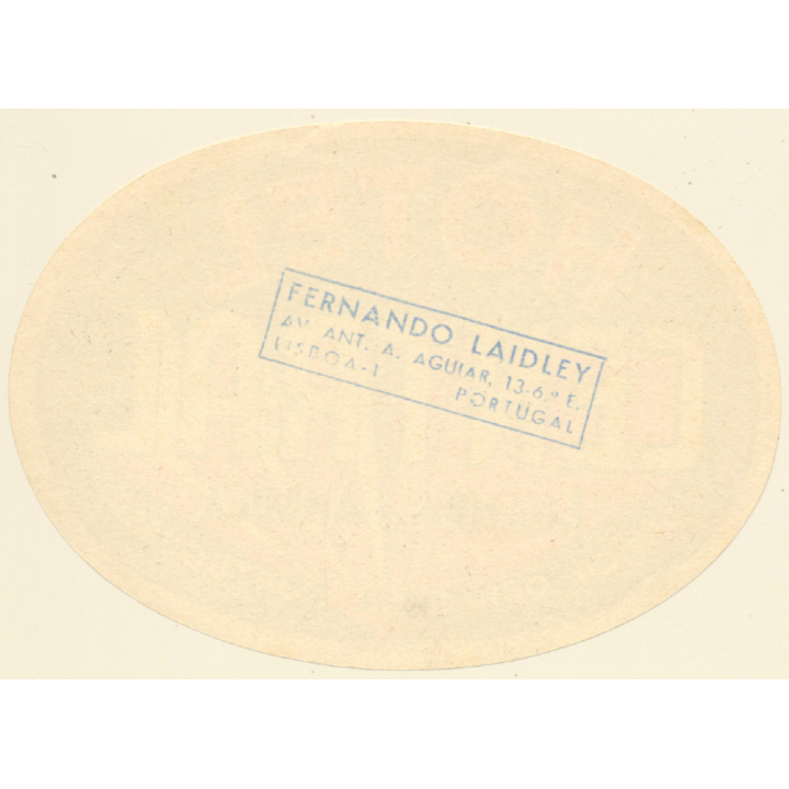 Luanda / Angola: Hotel Central (Vintage Luggage Label)