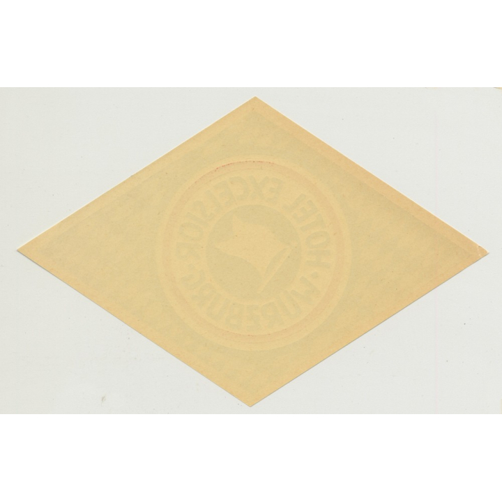 Hotel Excelsior - Würzburg / Germany (Vintage Luggae Label) BAVARIA