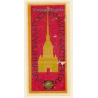 Leningrad - St. Petersburg / Russia: Hotel Astoria - ГОСТИНИЦА АСТОРИЯ (Vintage Roll On Luggage Label)