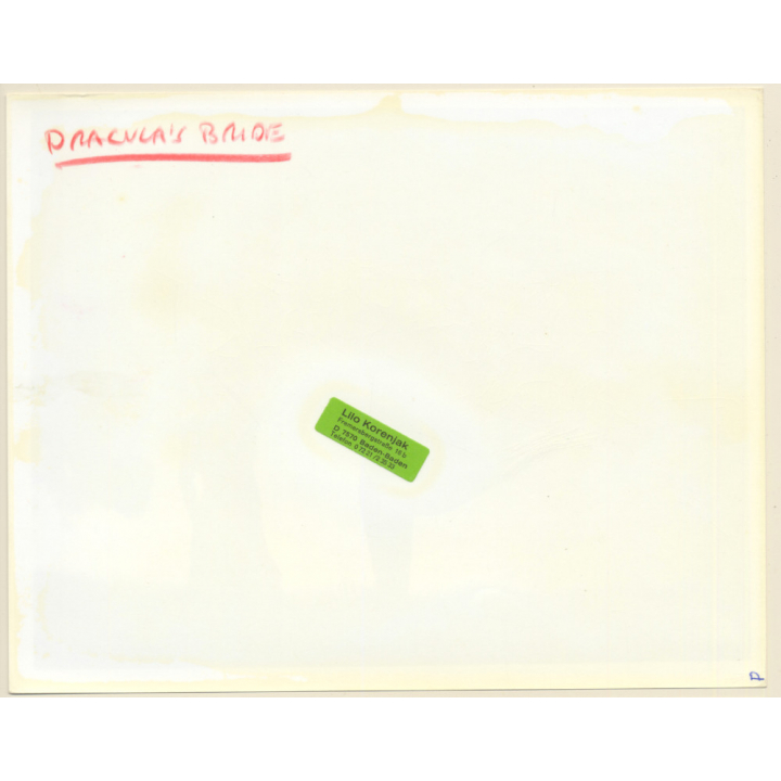 Jamie Gills & Actress In Dracula's Bride / US Adult Movie 1980 (Vintage Press Photo/Movie Still)