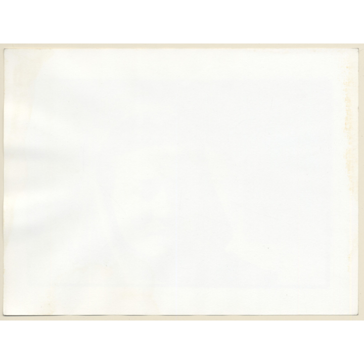 Portrait Of A Young Woman's Face In Bathrobe Hoodie (French Master Photo 1980s)