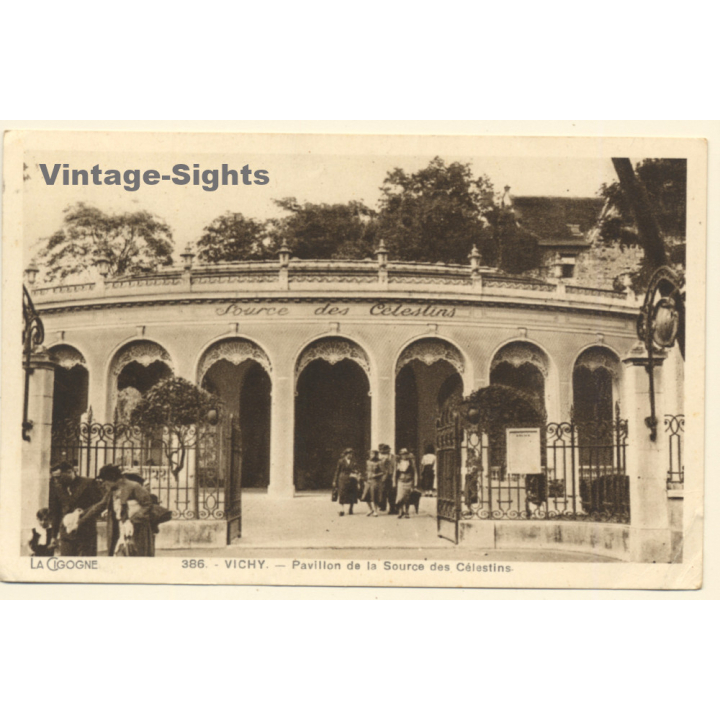 Vichy / France: Pavillon De La Source Des Célestins (Vintage PC 1939)