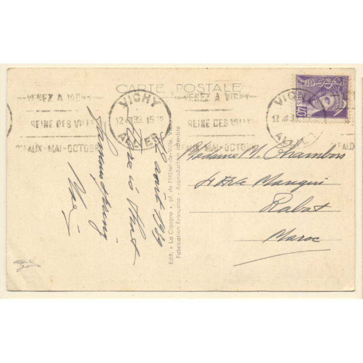 Vichy / France: Pavillon De La Source Des Célestins (Vintage PC 1939)