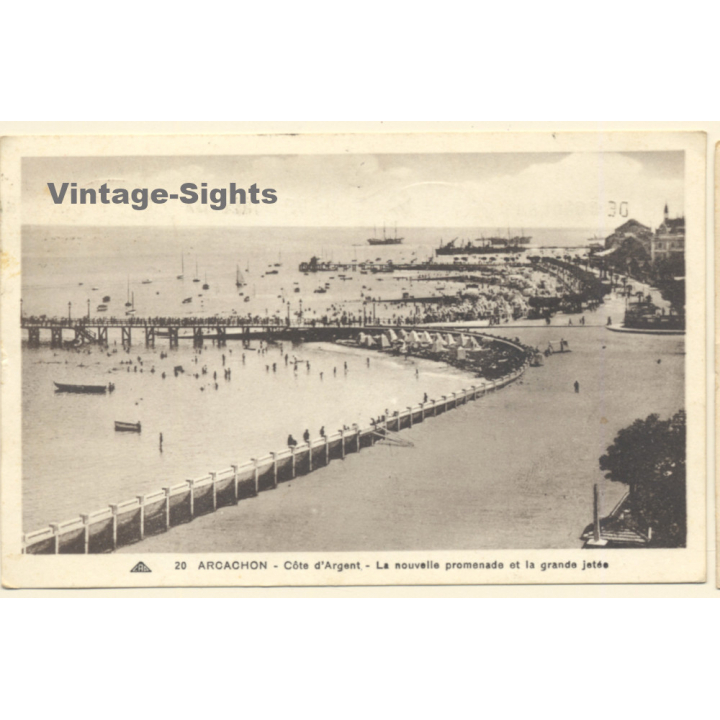 Archachon / France: Côte D'Argent - Nouvelle Promenade (Vintage PC 1932)
