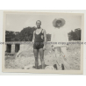 Mallorca - Baleares: Handsome Man In Funky Swimsuit / Gay INT (Vintage Photo ~1940s)