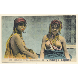 Maghreb: Femmes Arabes / Topless Mourish Females (Vintage PC 1923)