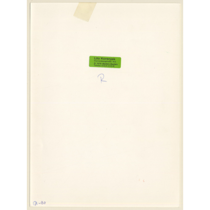 1920s Erotica: Shorthaired Semi Nude Wearing Cheeky Panties / Boudoir (Large Photo Reprint ~ 24 x 18 CM)