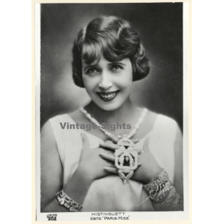 1920s Erotica: Mistinguett Dans Paris-Miss - Revue Girl / Boudoir (Large Photo Reprint ~ 24 x 17 CM)
