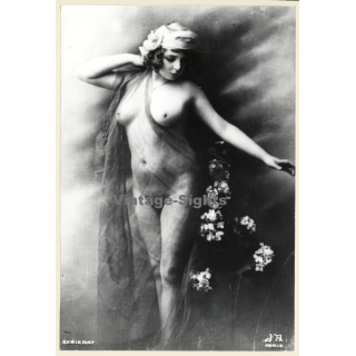 1920s Erotica: Nude Fernande - Jean Agelou / Boudoir (Large Photo Reprint ~ 24 x 17 CM)