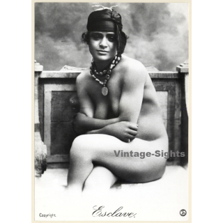 1920s Erotica: Esclave - Stunning Exotic Nude / Boudoir (Large Photo Reprint ~ 24 x 17 CM)