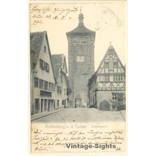 Rothenburg o.d. Tauber / Germany: Siebersturm (Vintage PC  1905)