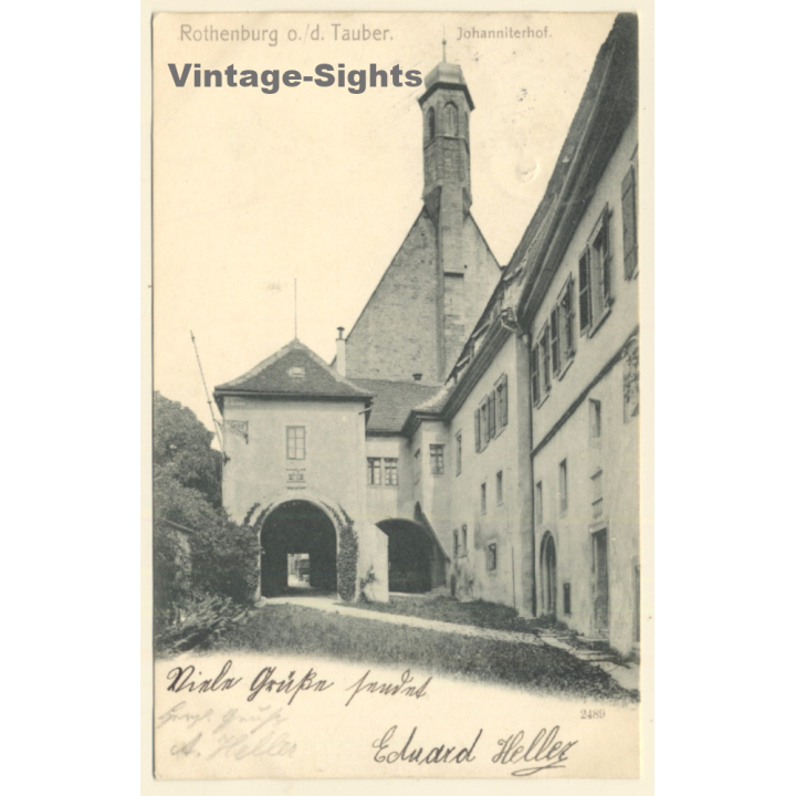 Rothenburg o.d. Tauber / Germany: Johanniterhof (Vintage PC  1906)
