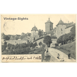 Rothenburg o.d. Tauber / Germany: Kobolzeller Tor (Vintage PC  1905)