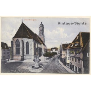 Nördlingen / Germany: Marktplatz (Vintage PC  1907)