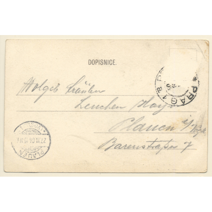 Prague / Czechia: Pomnik Radeckeho Statue (Vintage PC 1904)