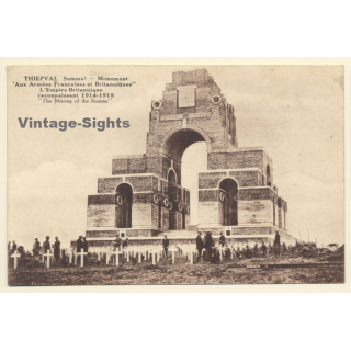 Thiepval (Somme): Monument Aux Armées Francaises et Britannique (Vintage PC 1936)