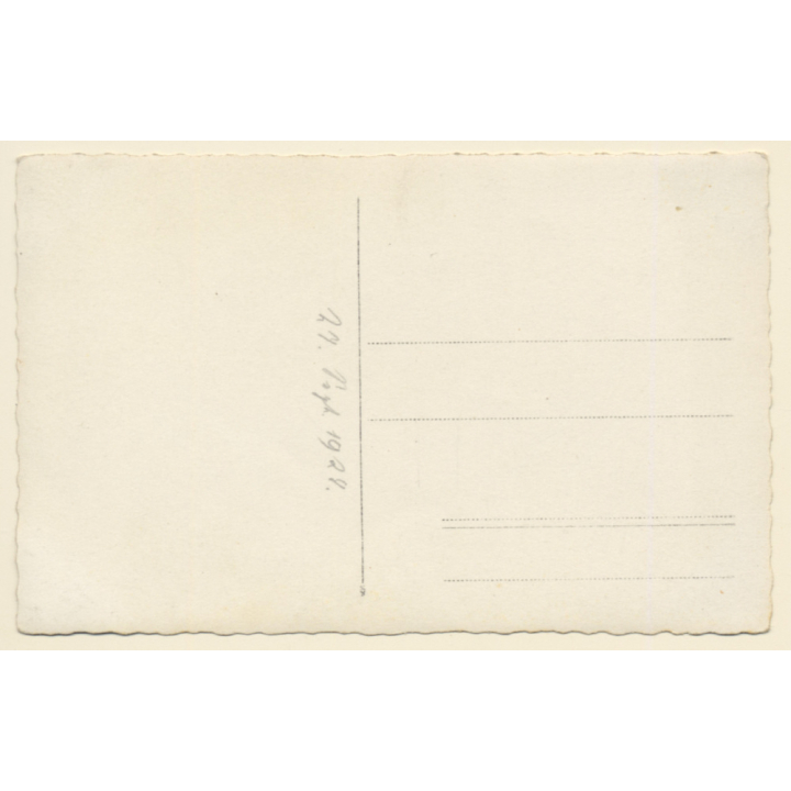 Portrait Of Beautiful Young Natural Woman (Vintage RPPC 1928)