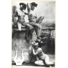 1920s Erotica: 3 Belle Epoque Nudes - Harp / Boudoir (Large Photo Reprint ~ 24 x 16 CM)