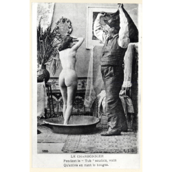 1920s Erotica: Le Charbonnier & Femme Nu*1 / Boudoir (Large Photo Reprint ~ 24 x 16 CM)