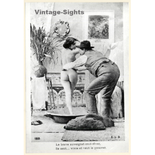1920s Erotica: Le Charbonnier & Femme Nu*4 / Boudoir (Large Photo Reprint ~ 24 x 16 CM)