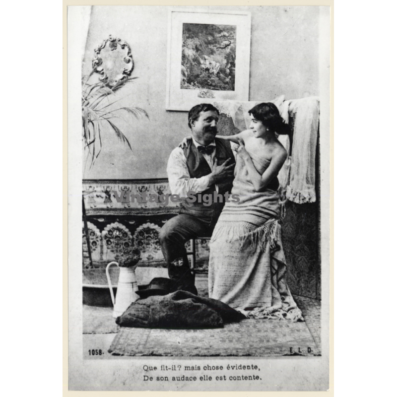 1920s Erotica: Le Charbonnier & Femme Nu*5 / Boudoir (Large Photo Reprint ~ 24 x 16 CM)