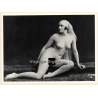 1920s Erotica: Classic Nude With Headscarf / Boudoir (Large Photo Reprint ~ 18 x 24 CM)