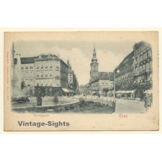 Graz / Austria: Herrengasse (Vintage PC ~1900s)