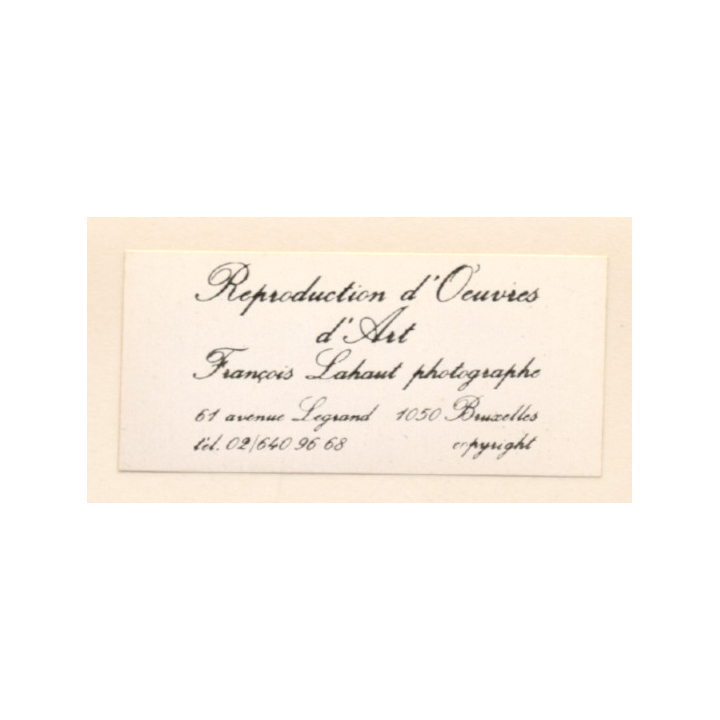 Francois Lahaut (1960): Palais Des Beaux Arts - Place Du Musée - Bruxelles (Vintage Photo ~1980s/1990s)