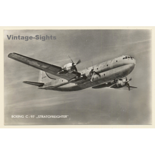 BOEING C-97 Stratofreighter / Aviation (Vintage RPPC  1950s/1960s)