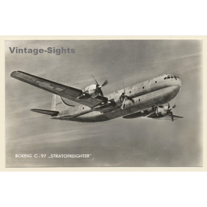 BOEING C-97 Stratofreighter / Aviation (Vintage RPPC  1950s/1960s)