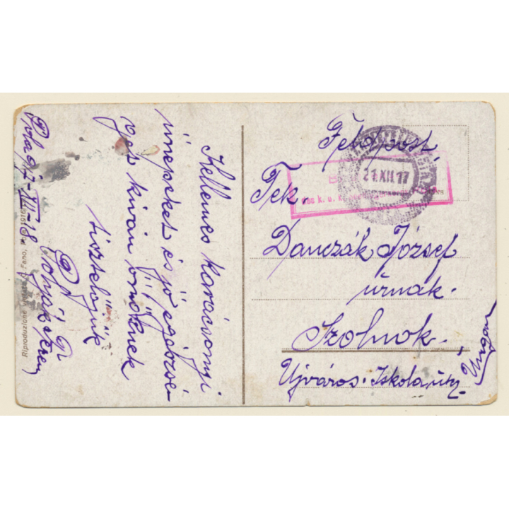 WW1: Seeflugzeug Im Flug Gegen Den Feind (Vintage PC 1917)