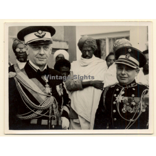 Martin Rikli (1898-1969): General Eric Virgin Advisor Of Haile Selassie & Major Dothée (Vintage Photo 1935)