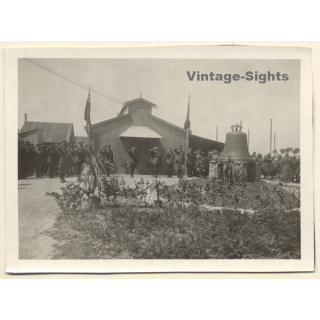 WW1: Memorial Ceremony Battle Of Messines / General Plumer (Rare Vintage Photo ~1917/1918)