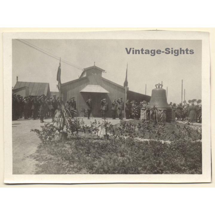 WW1: Memorial Ceremony Battle Of Messines / General Plumer (Rare Vintage Photo ~1917/1918)