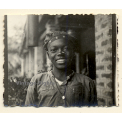 Alberta-Ebonda / Congo: Portrait Of A Young Native Vocational Student / Ethnic (Vintage Photo ~1930s)