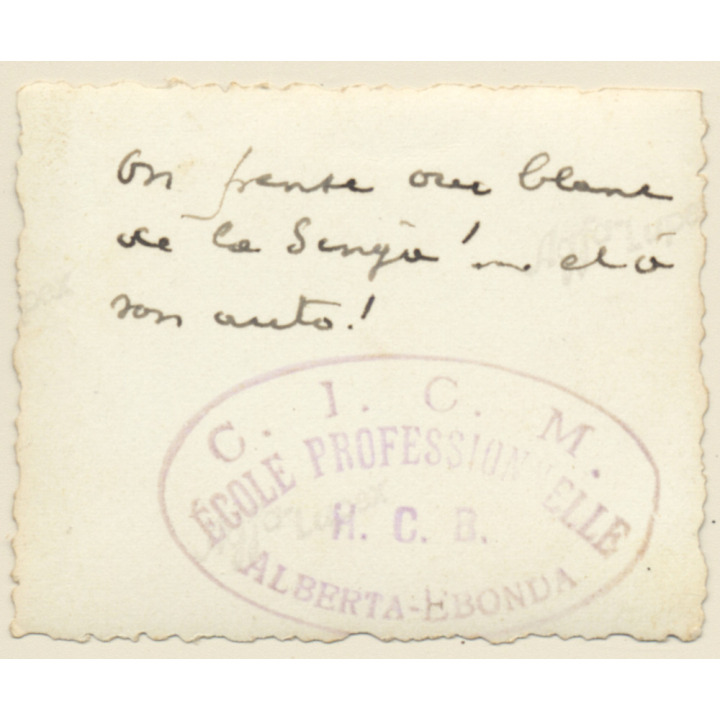 Alberta-Ebonda / Congo: Portrait Of A Young Native Vocational Student / Ethnic (Vintage Photo ~1930s)