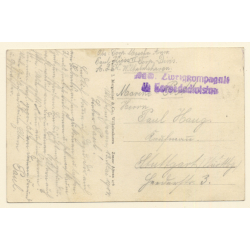Warship S.M.S. Oldenburg / Torpedodivision (Vintage PC 1917)