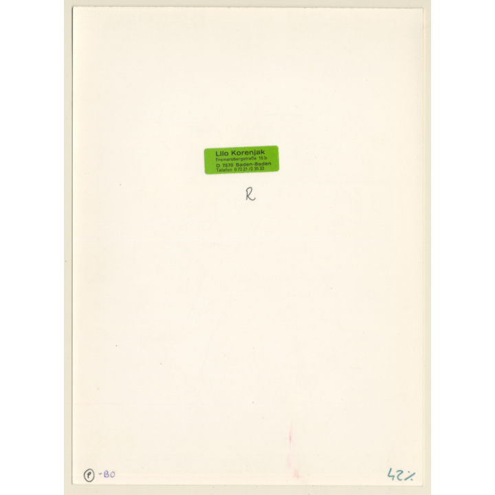 1920s Erotica: Cheeky Nude On Bench *3 / Butt - Boudoir (Large Photo Reprint ~ 24 x 18 CM)