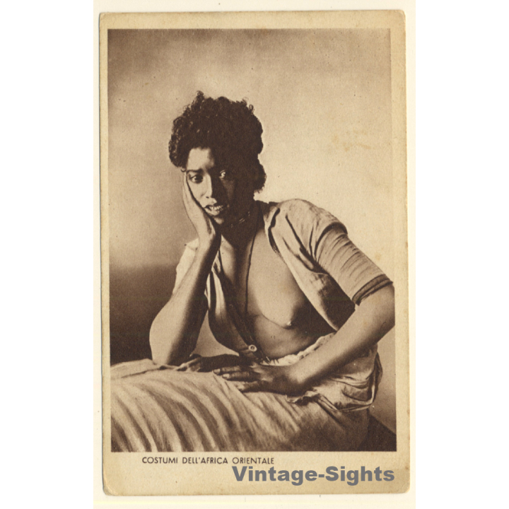 Eritrea: Shorthaired Native Semi Nude / Risqué - Ethnic Nude (Vintage PC 1936)