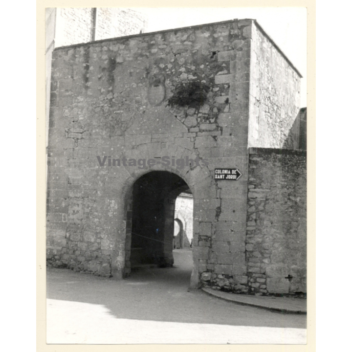 Santanyi / Mallorca: Old Marés Wall Passage (Vintage Photo ~1960s)