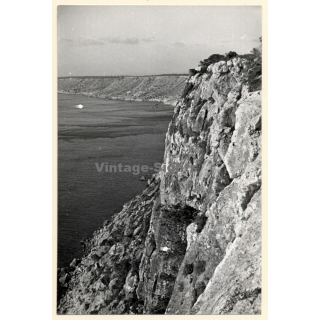 Formentera: Rasa De La Mola / Rocky Coast (Vintage Photo ~1960s)