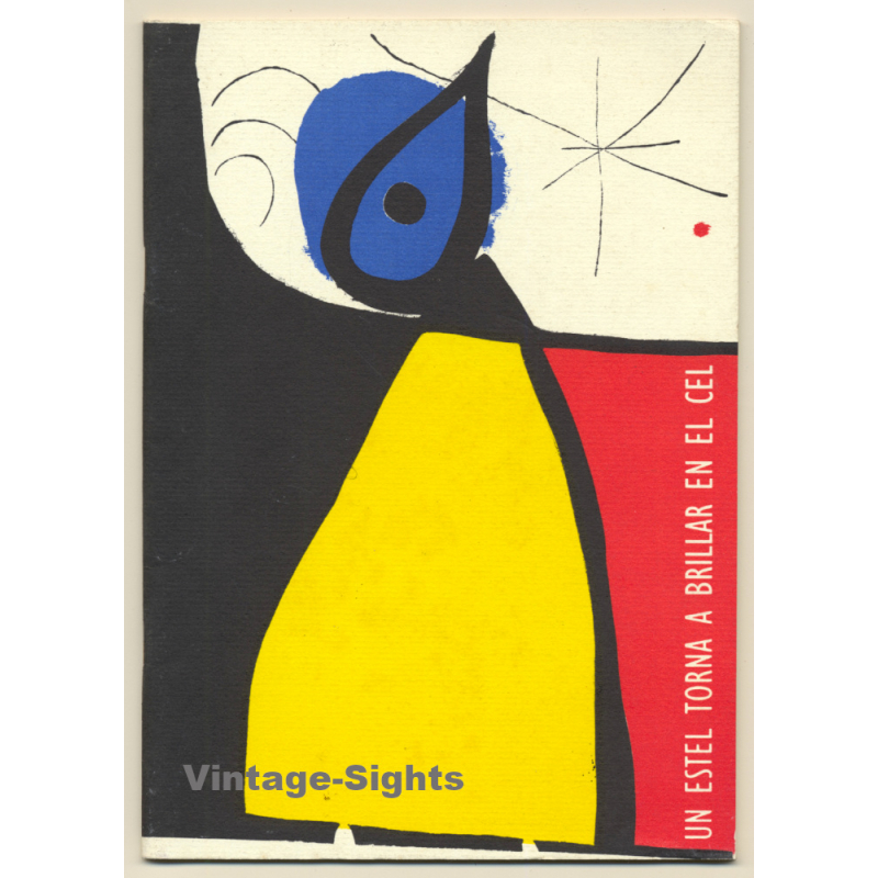 Institut Francesc De Borja Moll: Joan Miró Monograph - Un Estel Torna A Brillar En El Cel(Vintage Booklet 1993)