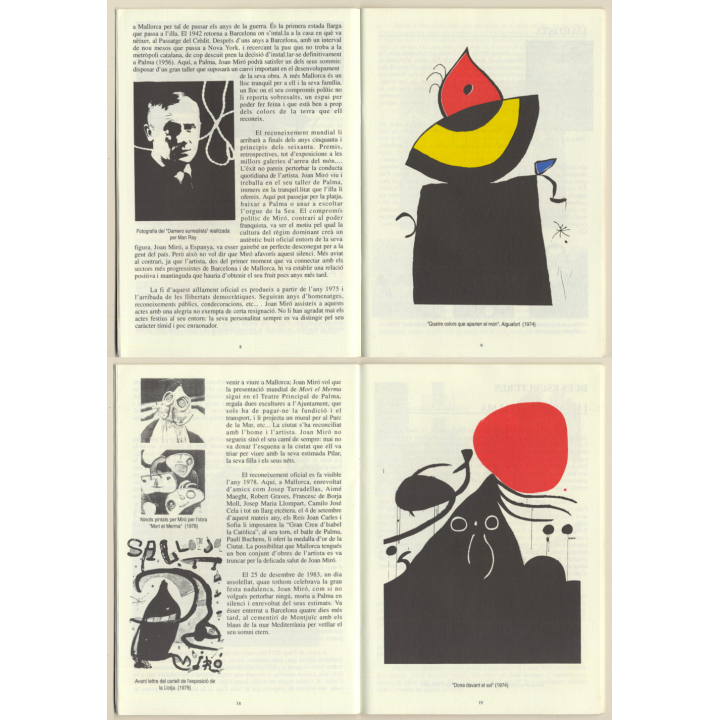 Institut Francesc De Borja Moll: Joan Miró Monograph - Un Estel Torna A Brillar En El Cel (Vintage Booklet 1993)