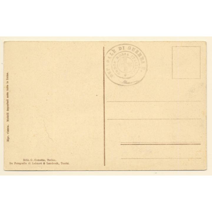 Lehnert & Landrock: Topless Native Dancer & Drum / Risqué - Ethnic Nude (Vintage PC ~1920s/1930s)