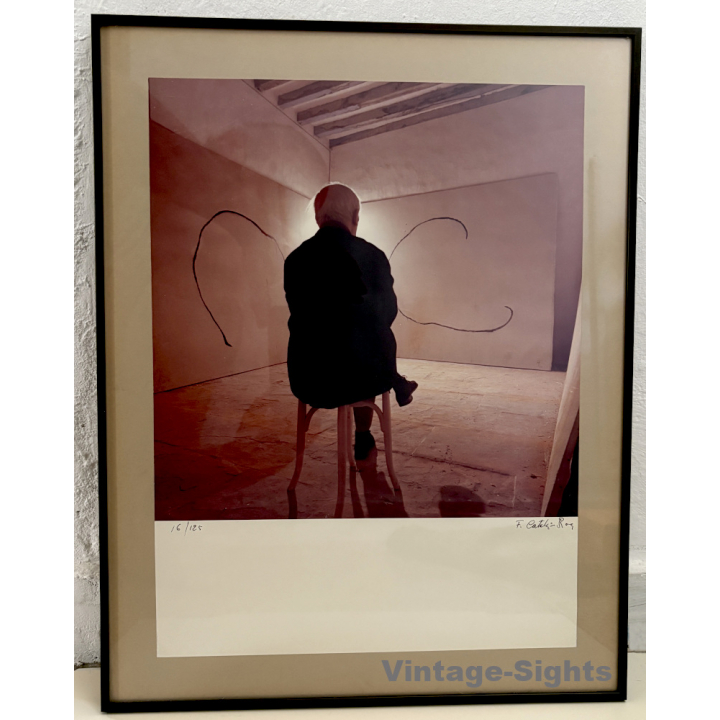 Francesc Català-Roca: Joan Miró in his Studio (Signed Photo Lim.Ed. 16/125 Palma de Mallorca 1986)