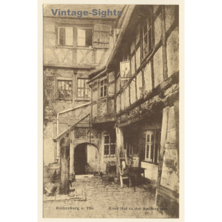 Rothenburg o.d. Tauber: Alter Hof Roedergasse (Vintage PC)