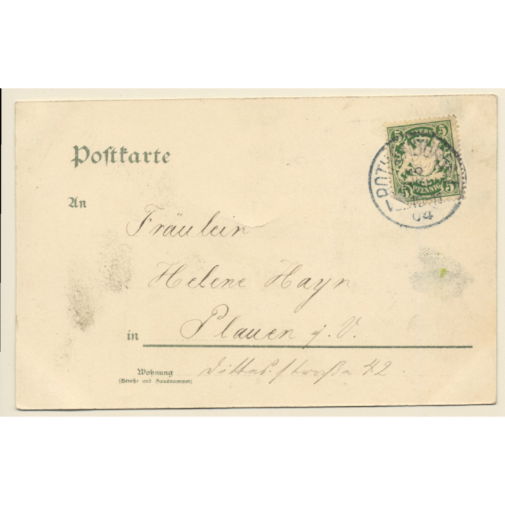 Rothenburg o.d. Tauber: Einzug Tilly's 1631 (Vintage PC 1904)