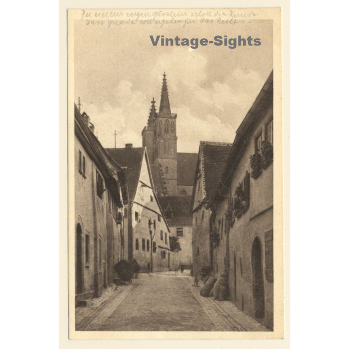Rothenburg o.d. Tauber: Freudengässchen (Vintage PC)