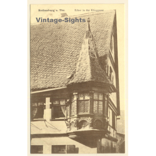 Rothenburg o.d. Tauber: Erker In Der Klinggasse (Vintage PC)