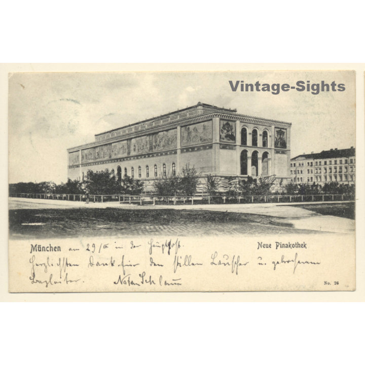 München: Neue Pinakothek (Vintage PC 1906)